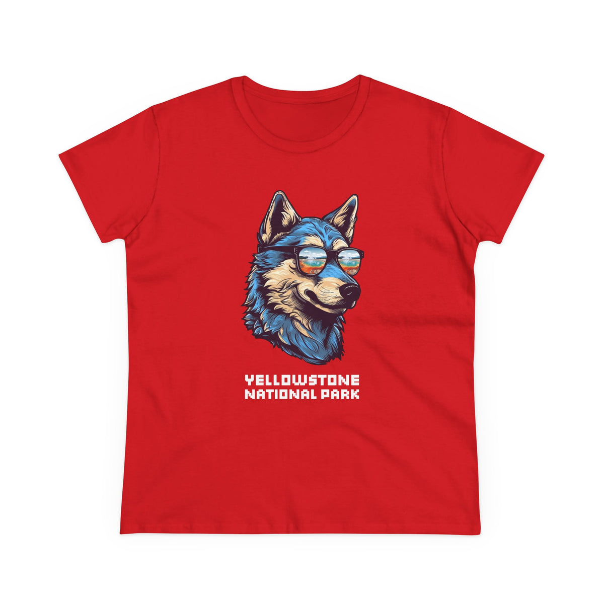 Yellowstone National Park Women's T-Shirt - Cool Wolf