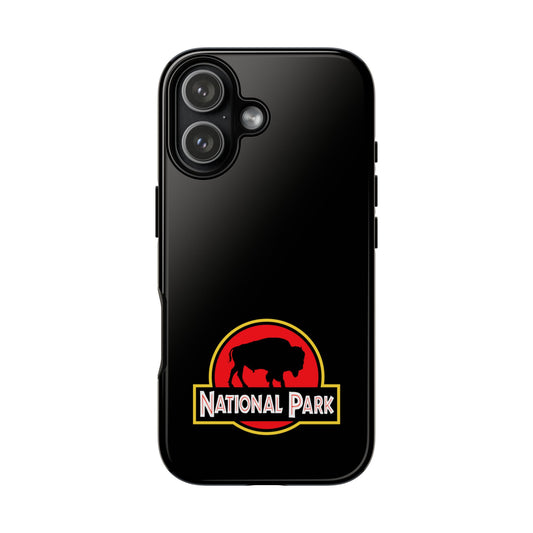 Bison National Park Phone Case - Parody Logo