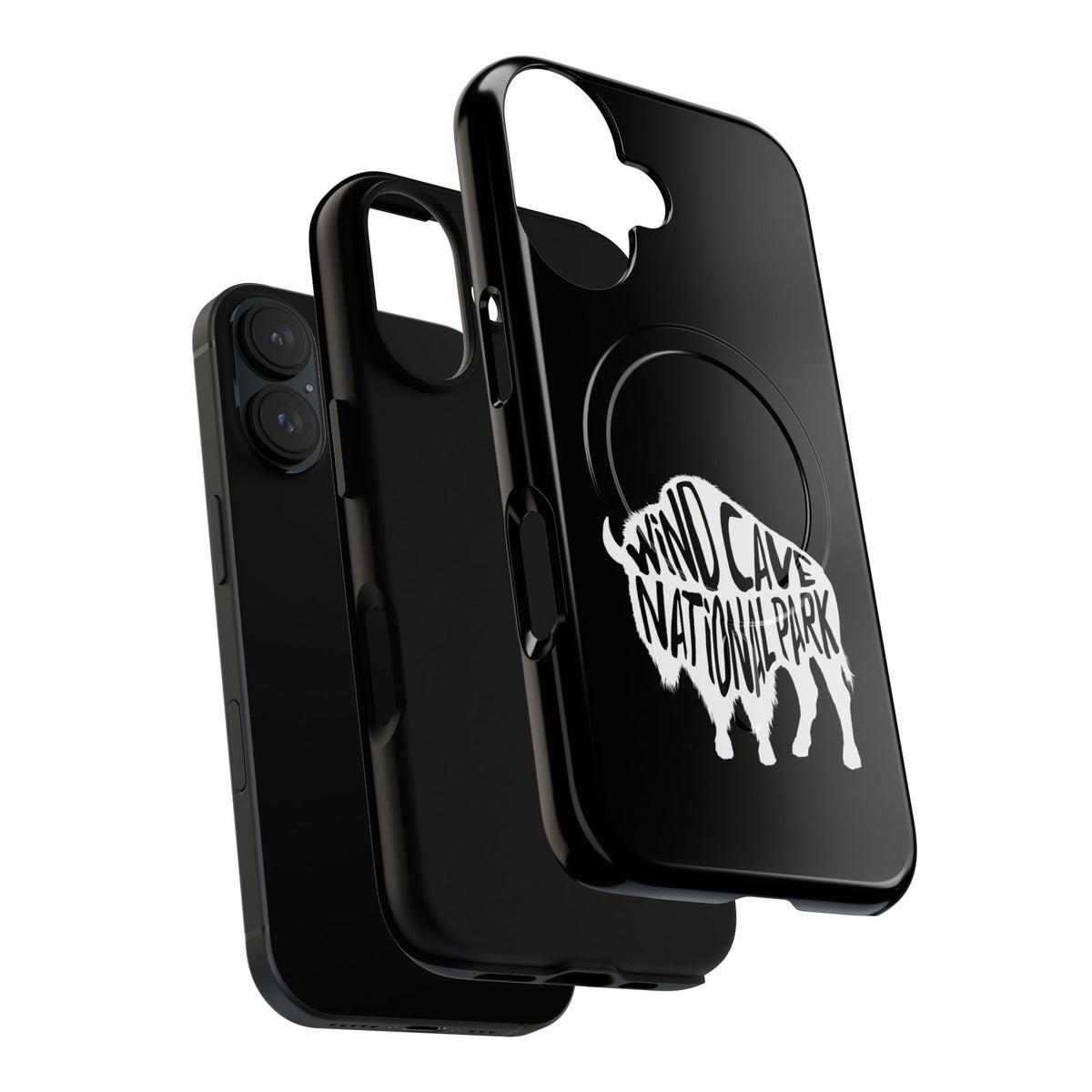 Wind Cave National Park iPhone Case with MagSafe - Bison Design