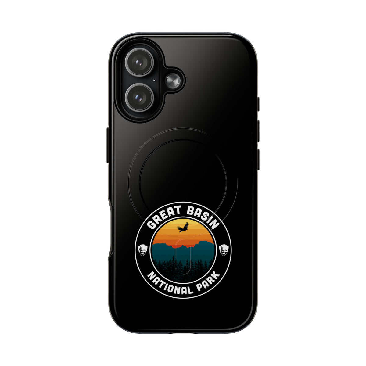 Great Basin National Park iPhone Case with MagSafe - Round Emblem Design
