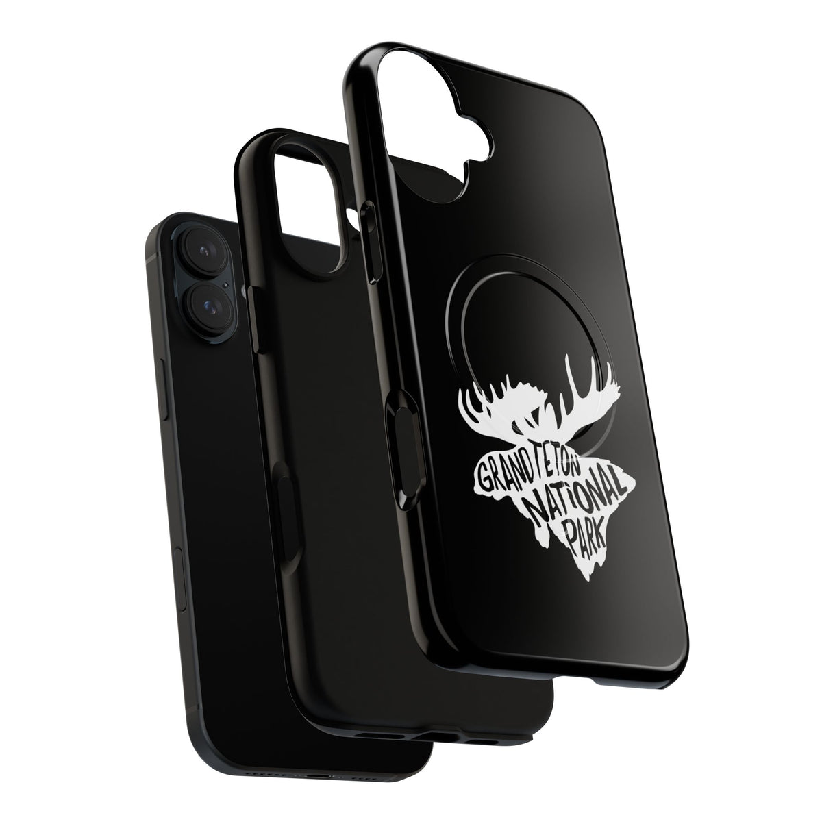 Grand Teton National Park iPhone Case with MagSafe - Moose Design