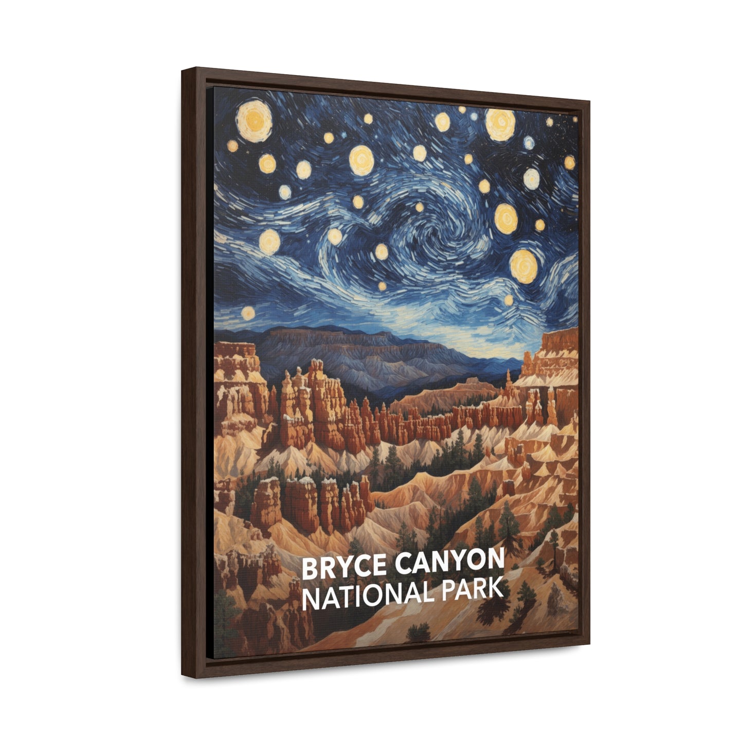 Bryce Canyon National Park Framed Canvas - The Starry Night
