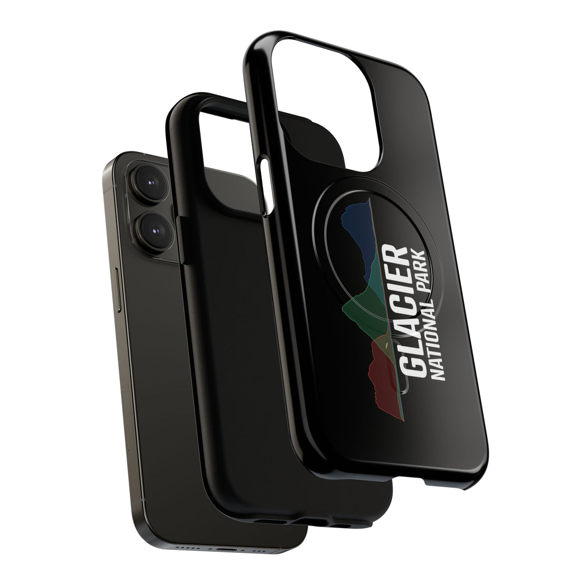 Glacier National Park iPhone Case with MagSafe - Histogram Design