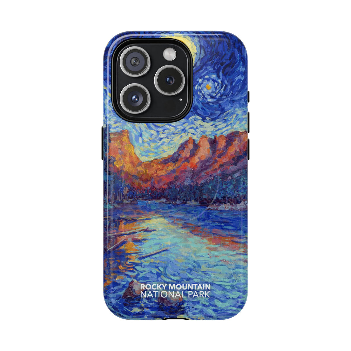 Rocky Mountain National Park iPhone Case with MagSafe - Starry Night