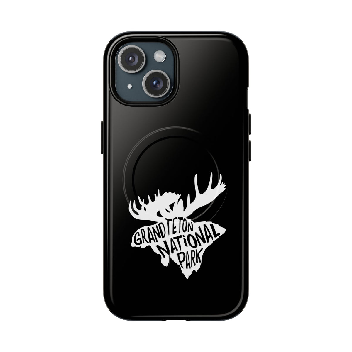 Grand Teton National Park iPhone Case with MagSafe - Moose Design