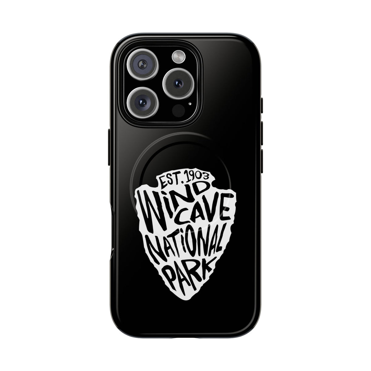 Wind Cave National Park iPhone Case with MagSafe - Arrowhead Design