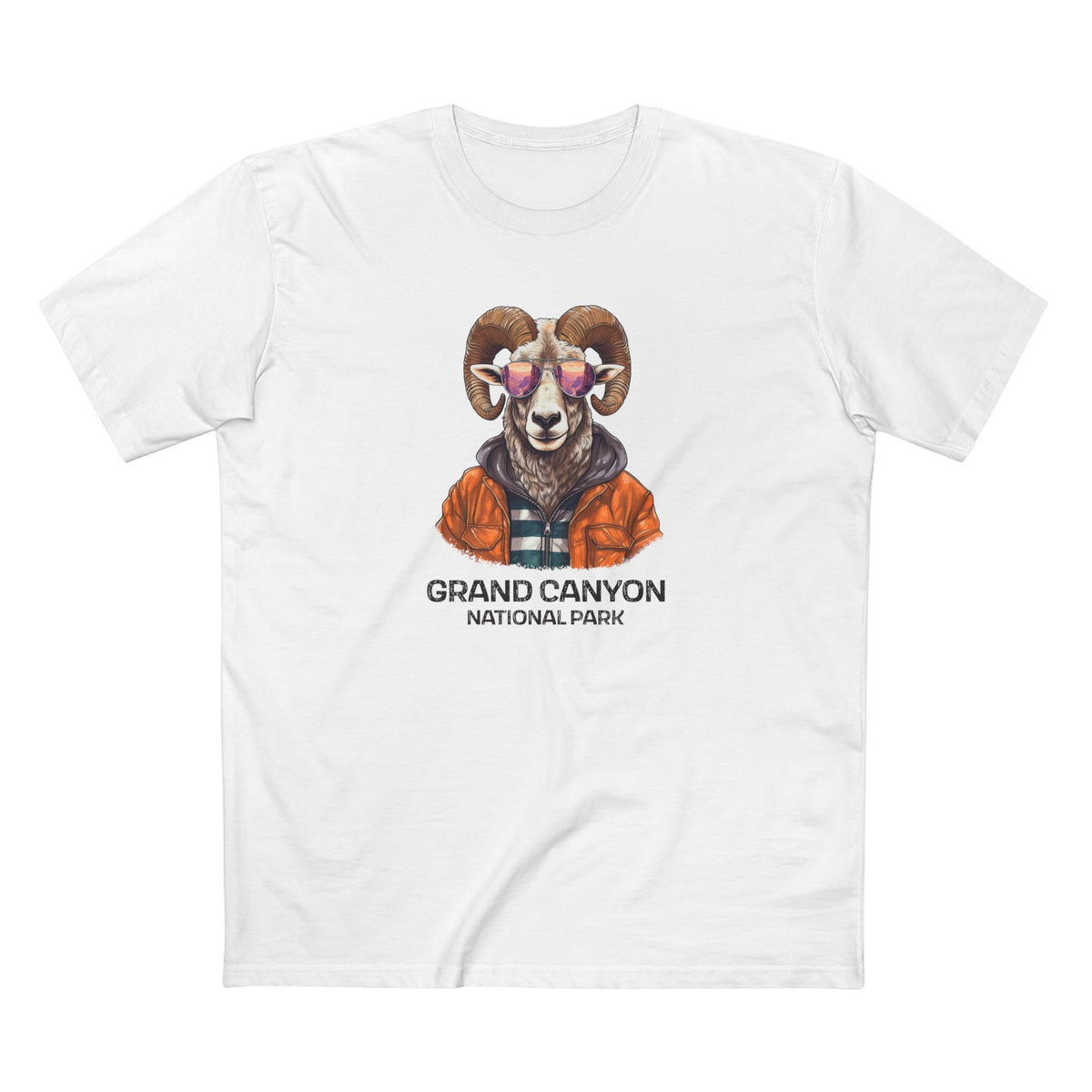 Grand Canyon National Park T-Shirt - Bighorn Sheep in White