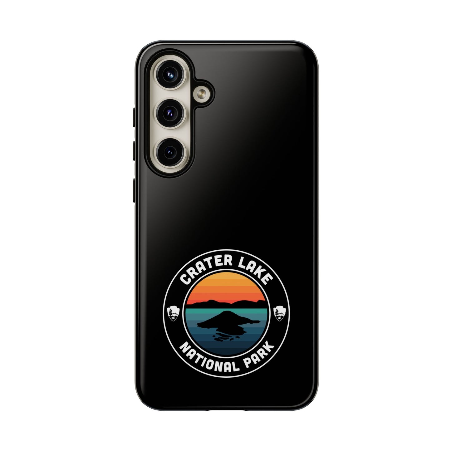 Crater Lake National Park Phone Case - Round Emblem Design