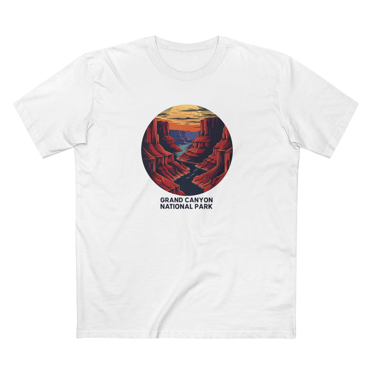 Grand Canyon National Park T-Shirt - Mile High Canyon in White