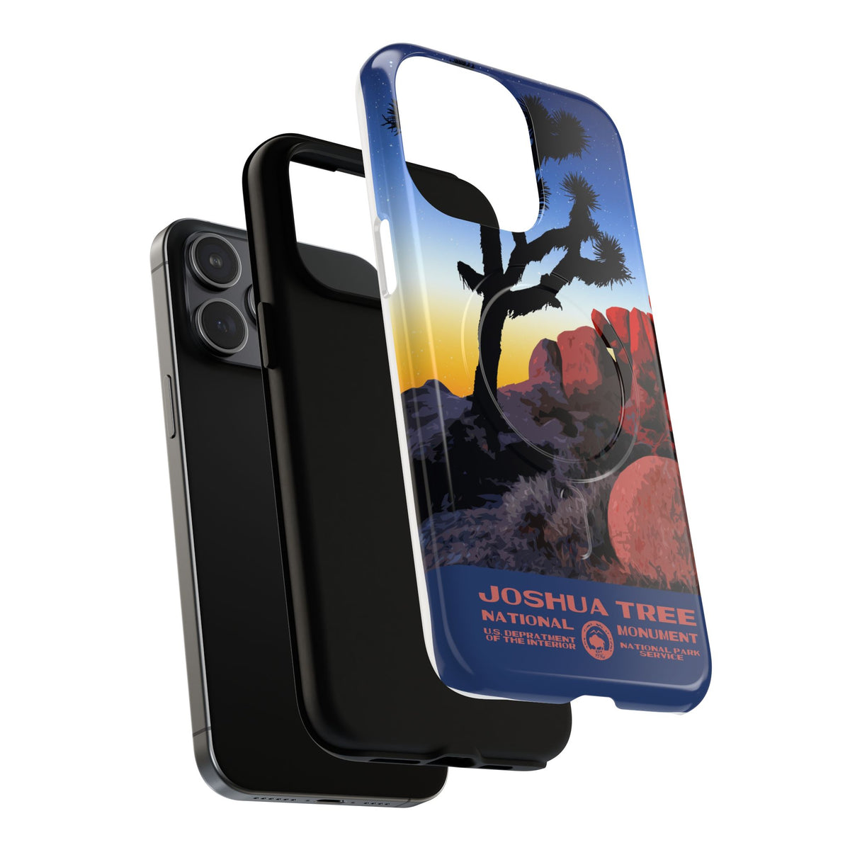 Joshua Tree National Park iPhone Case with MagSafe - Night
