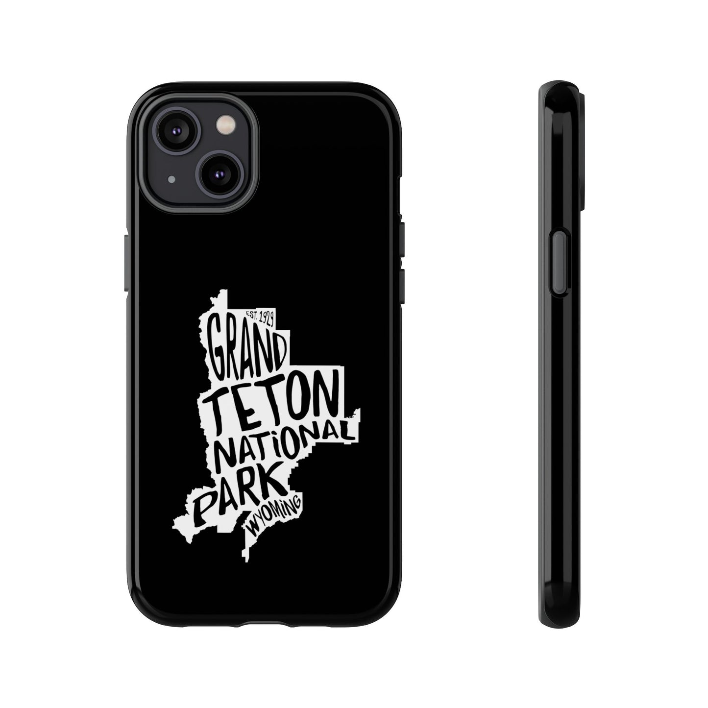 Grand Teton National Park Phone Case - Map Design