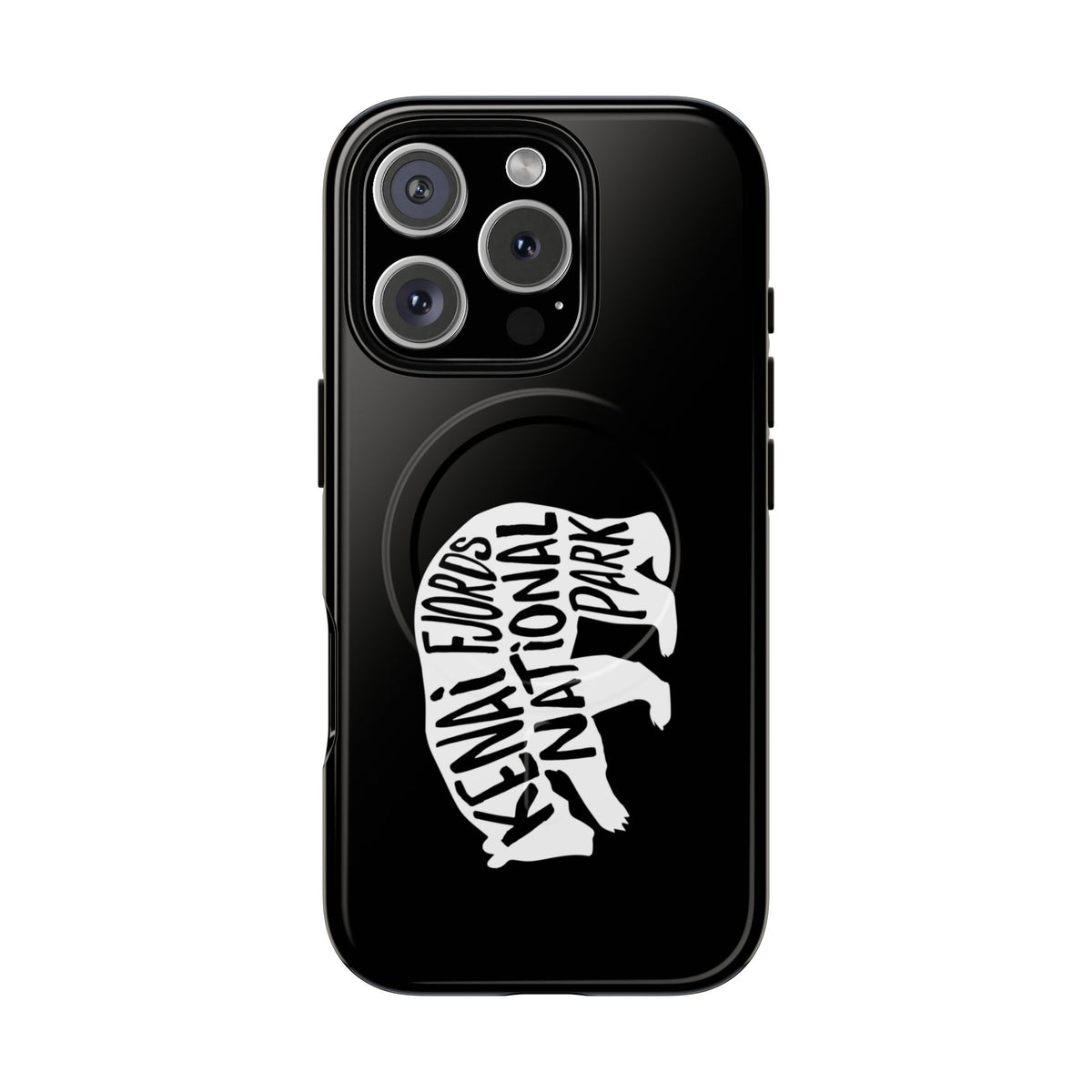 Kenai Fjords National Park iPhone Case with MagSafe - Grizzly Bear Design