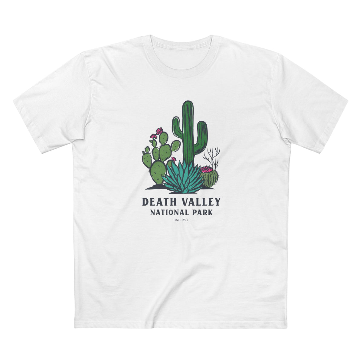 Death Valley National Park T-Shirt - Plants in White