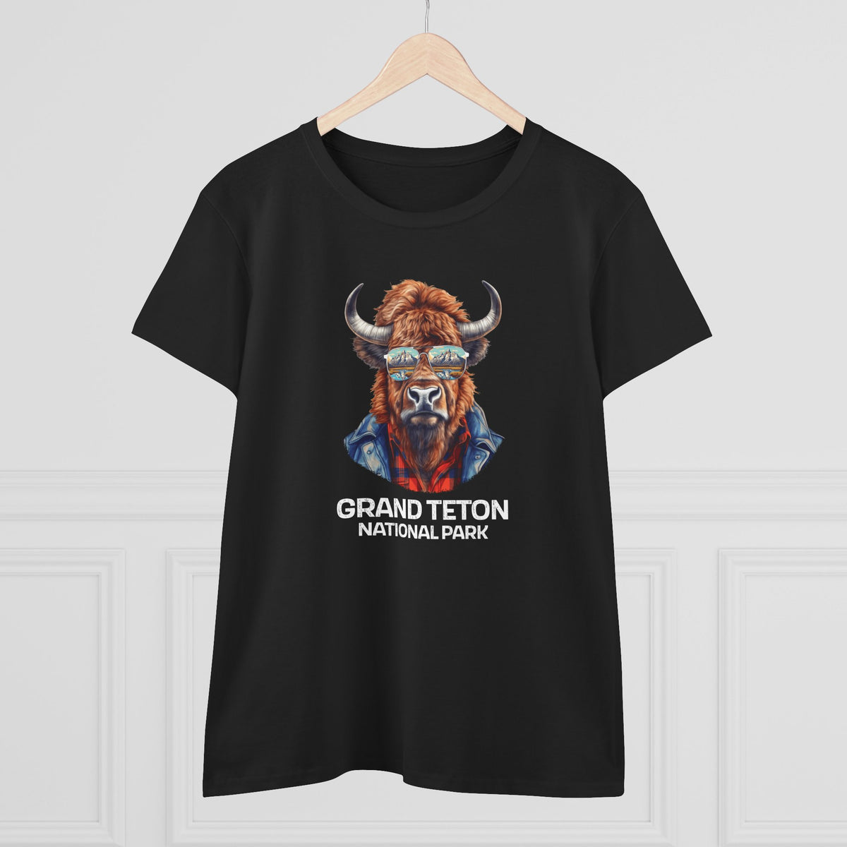 Grand Teton National Park Women's T-Shirt - Cool Bison