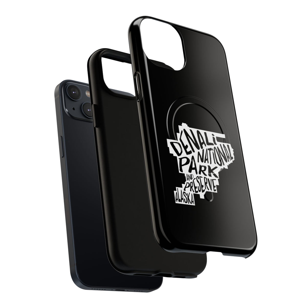 Denali National Park iPhone Case with MagSafe - Map Design