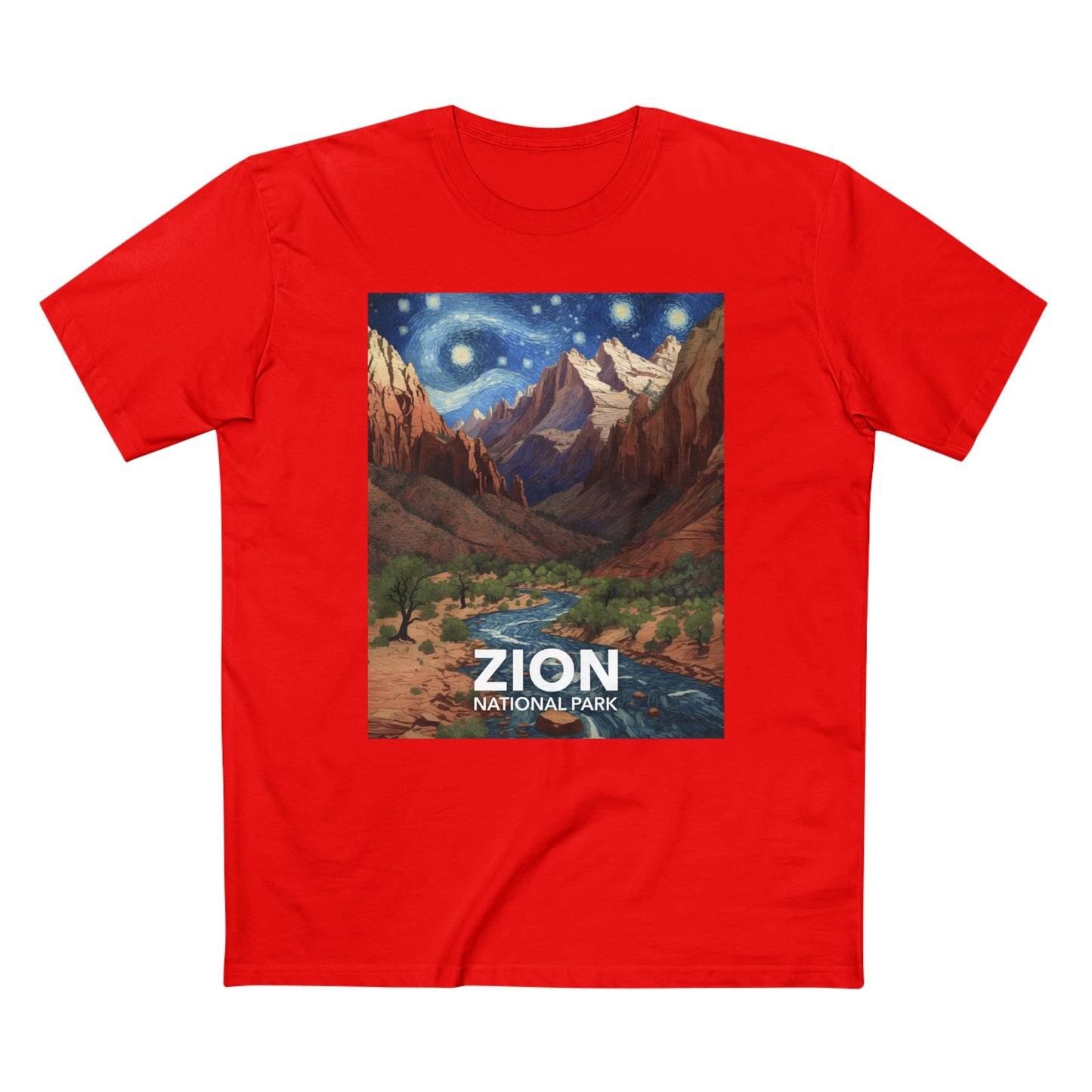 Zion National Park T-Shirt - The Starry Night