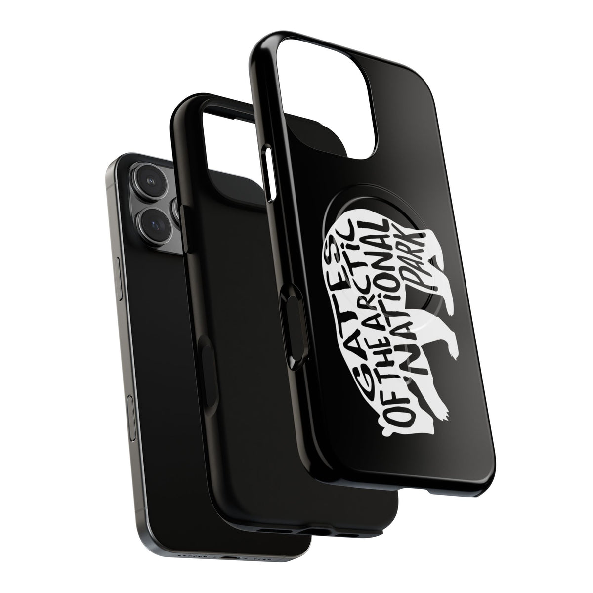Gates of the Arctic National Park iPhone Case with MagSafe - Grizzly Bear Design