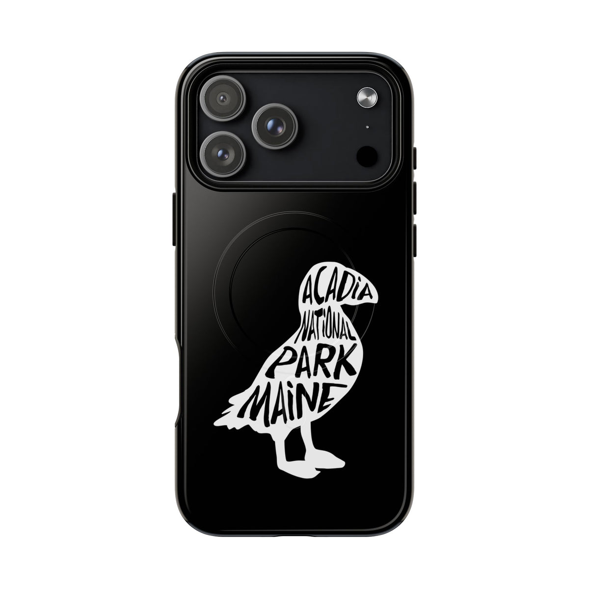 Acadia National Park iPhone Case with MagSafe - Puffin Design