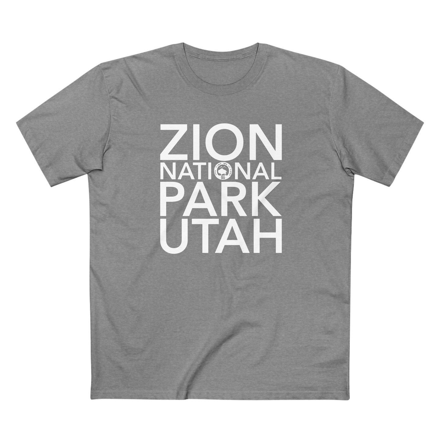 Zion National Park T-Shirt Block Text