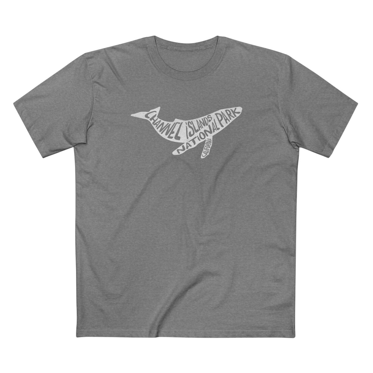 Channel Islands National Park T-Shirt - Humpback Whale in Athletic Heather