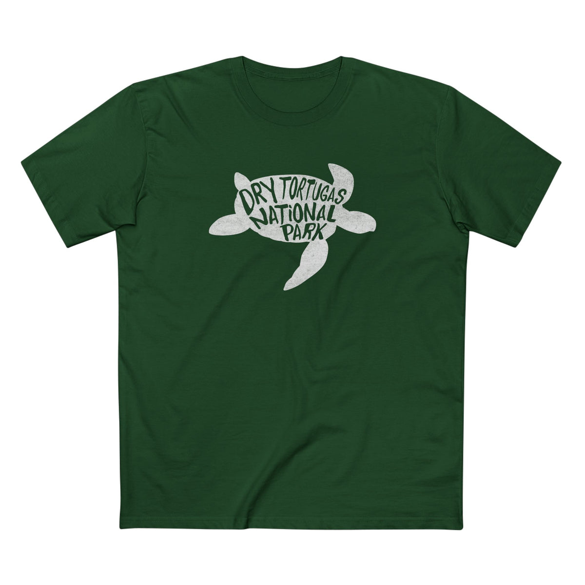 Dry Tortugas National Park T-Shirt - Turtle in Forest Green
