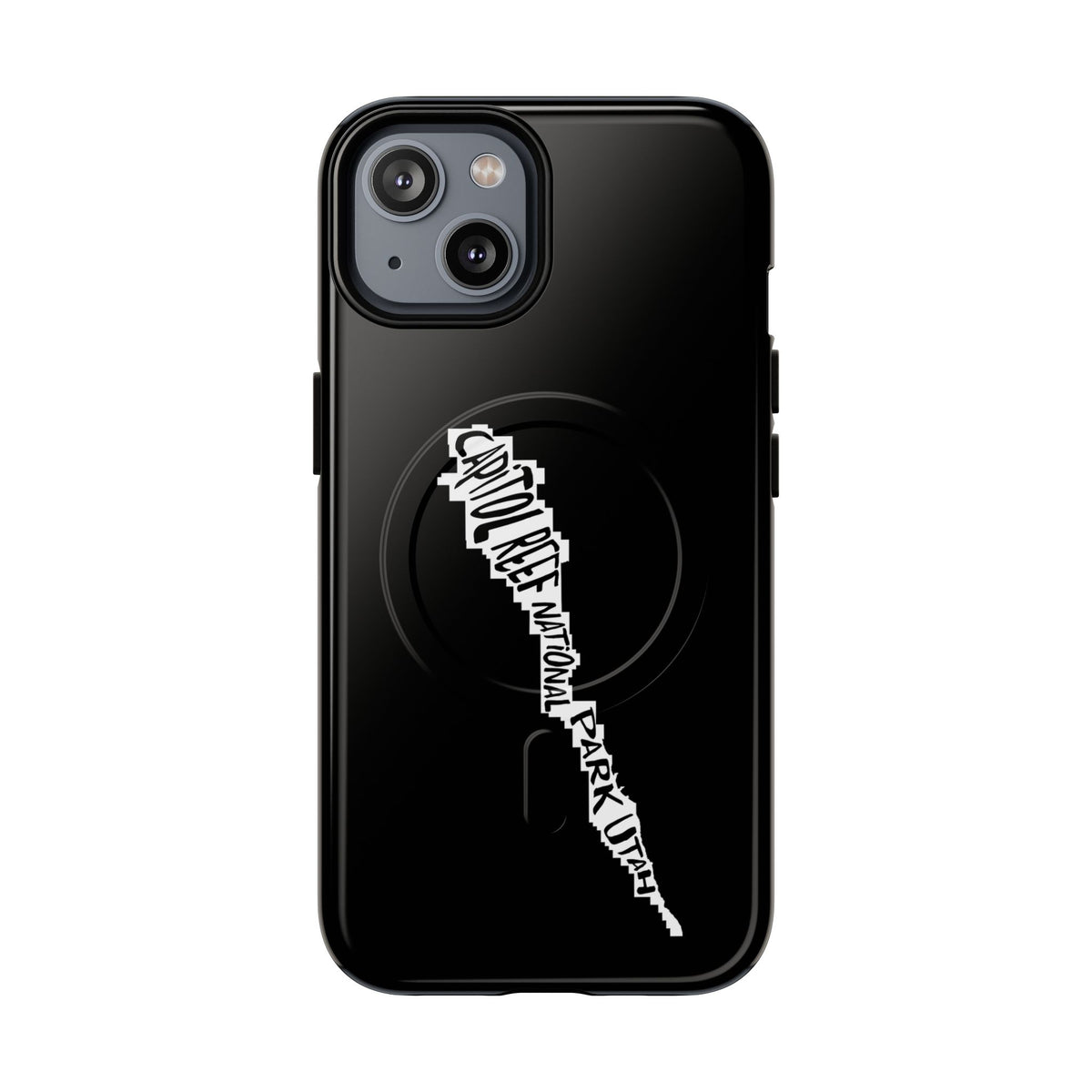 Capitol Reef National Park iPhone Case with MagSafe - Map Design