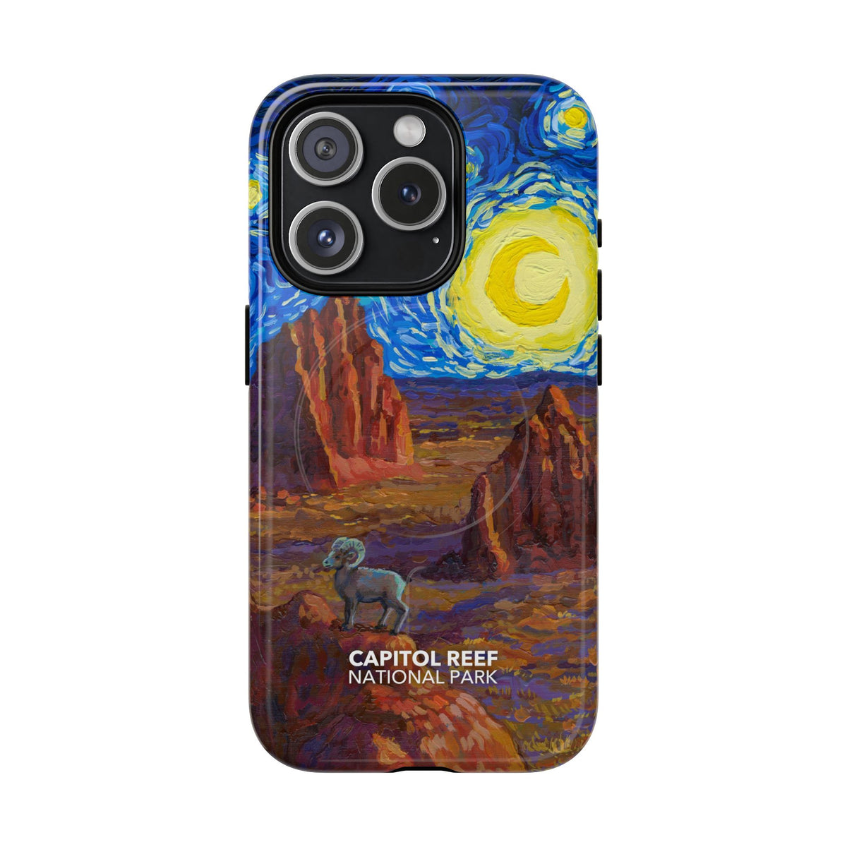 Capitol Reef National Park iPhone Case with MagSafe - Starry Night