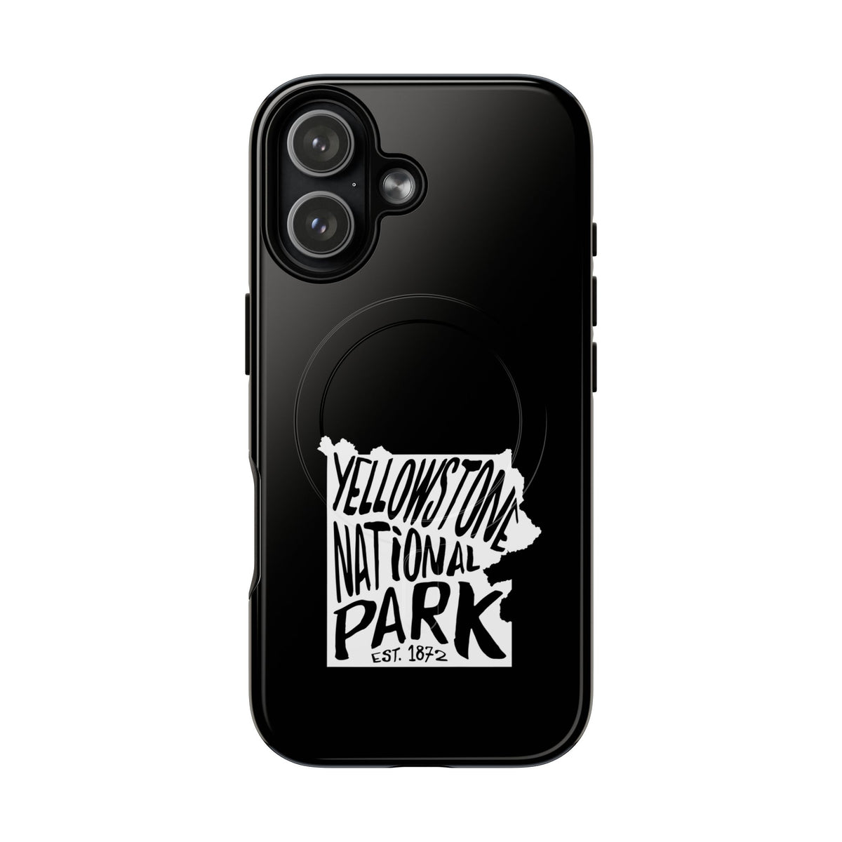 Yellowstone National Park iPhone Case with MagSafe - Map Design