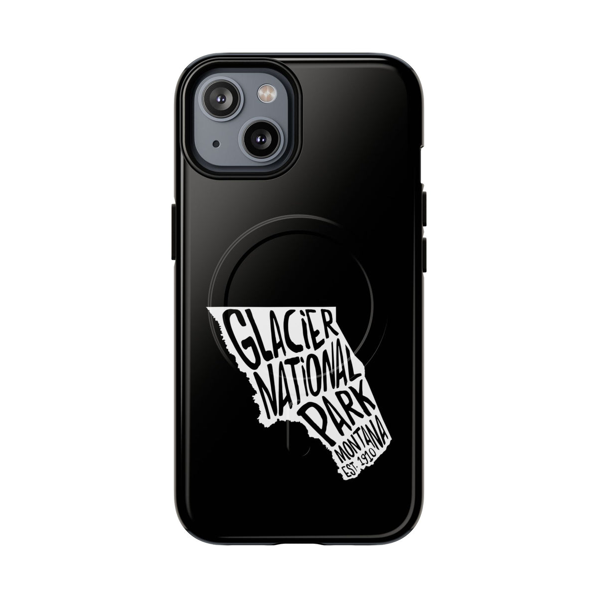Glacier National Park iPhone Case with MagSafe - Map Design