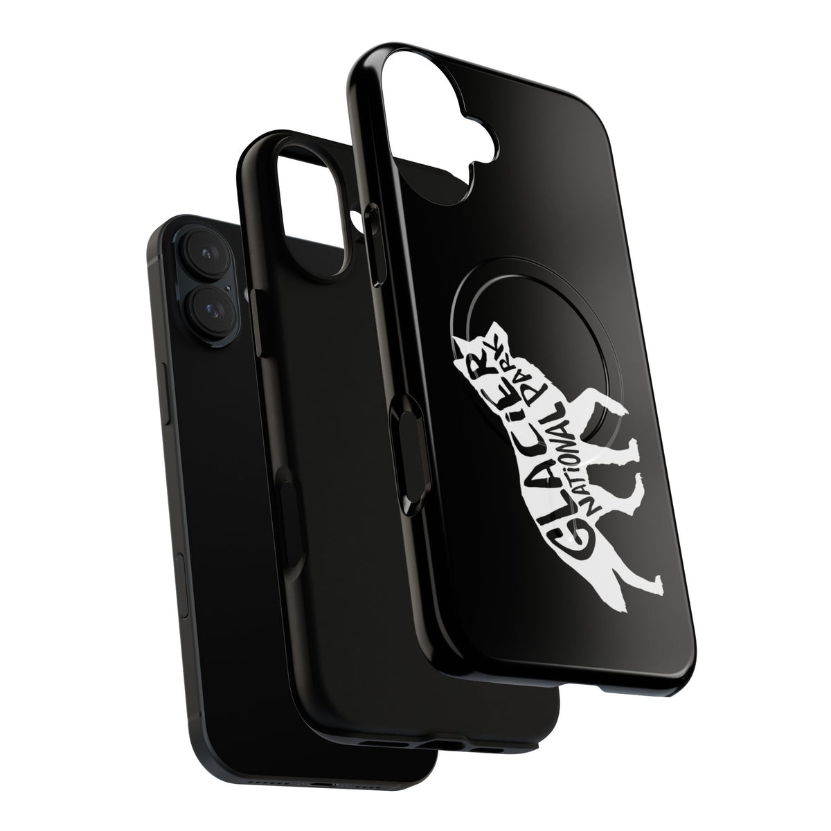 Glacier National Park iPhone Case with MagSafe - Wolf Design