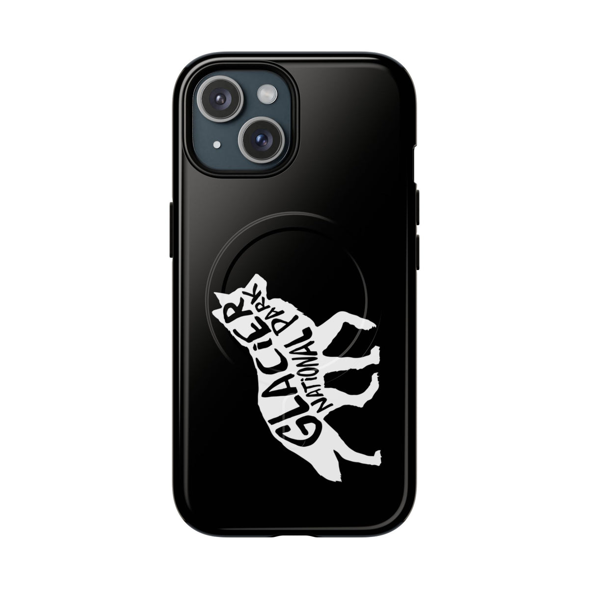 Glacier National Park iPhone Case with MagSafe - Wolf Design
