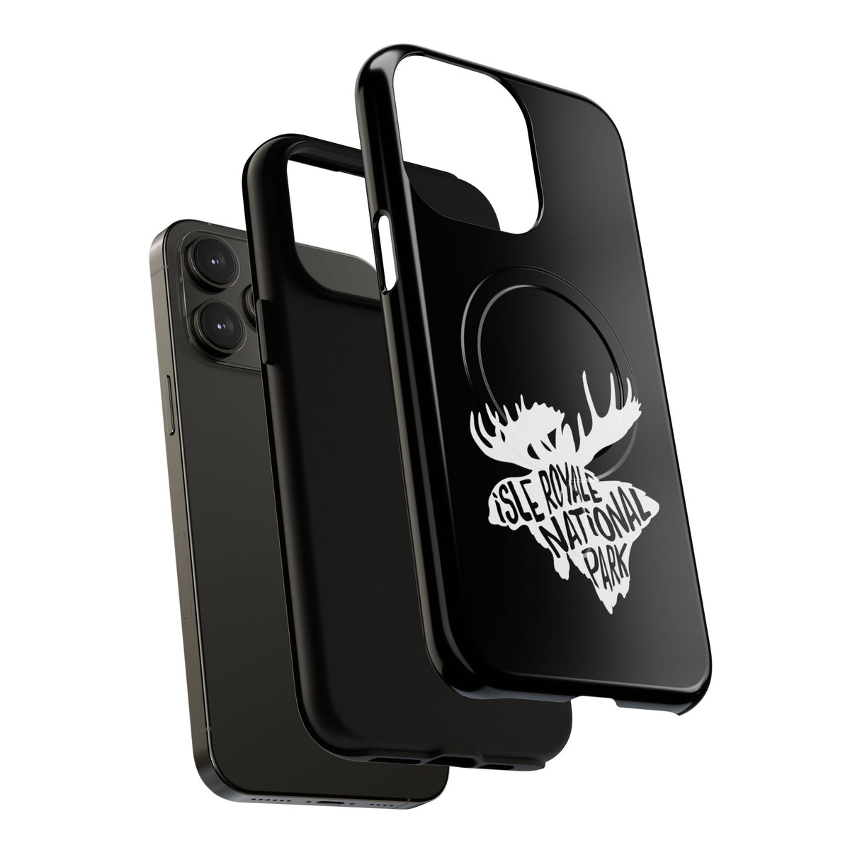 Isle Royale National Park iPhone Case with MagSafe - Moose Design