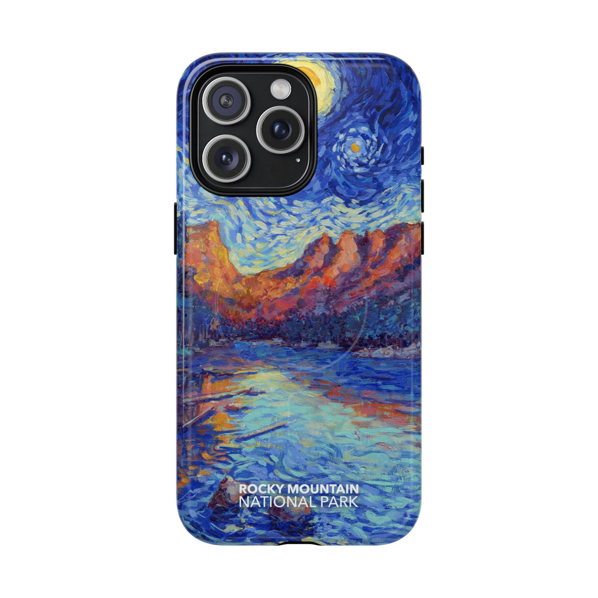 Rocky Mountain National Park iPhone Case with MagSafe - Starry Night