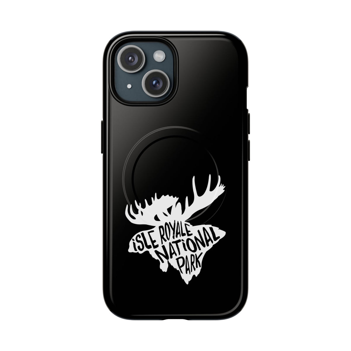 Isle Royale National Park iPhone Case with MagSafe - Moose Design