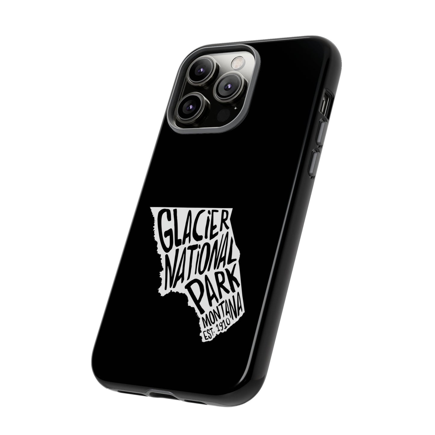 Glacier National Park Phone Case - Map Design