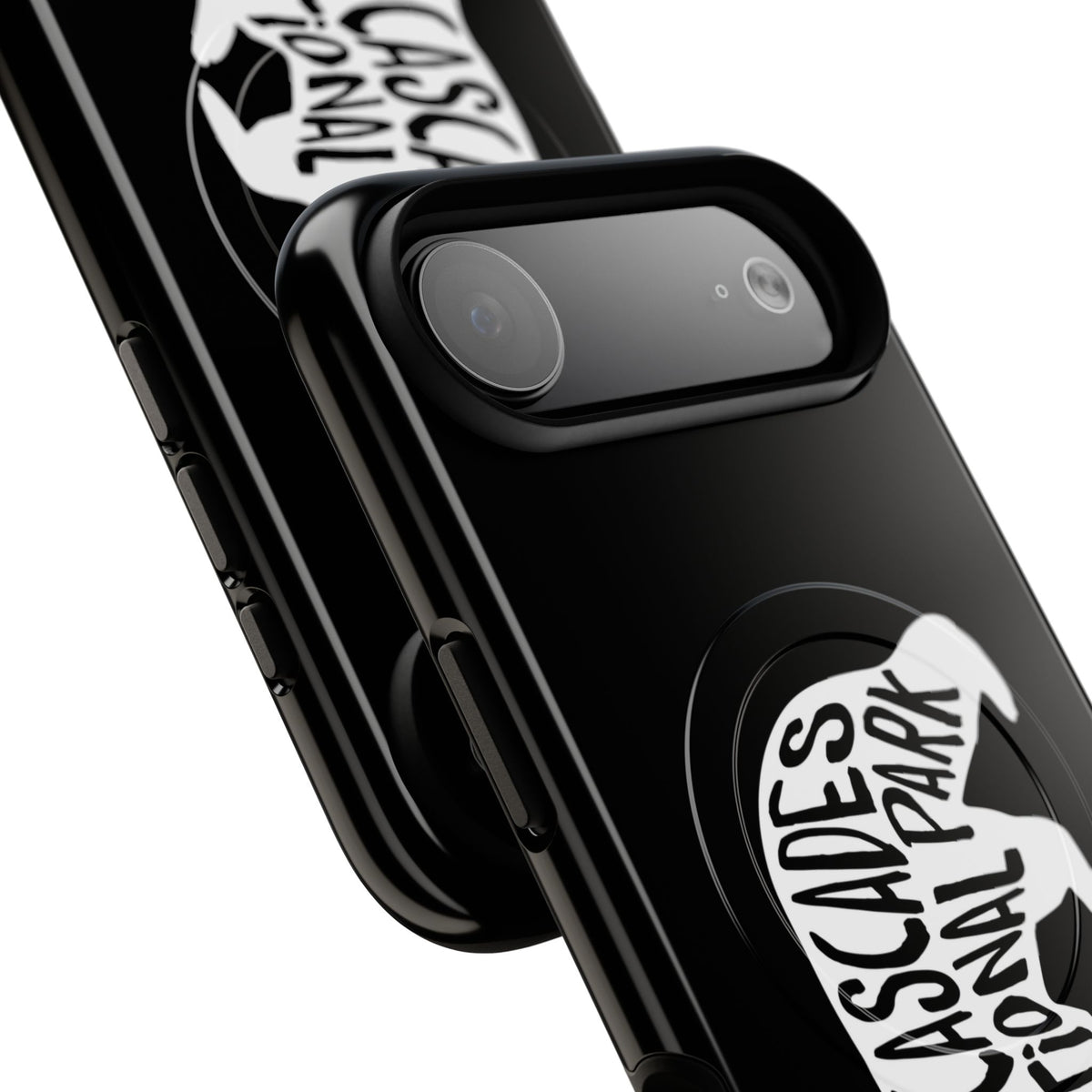 North Cascades National Park iPhone Case with MagSafe - Black Bear Design