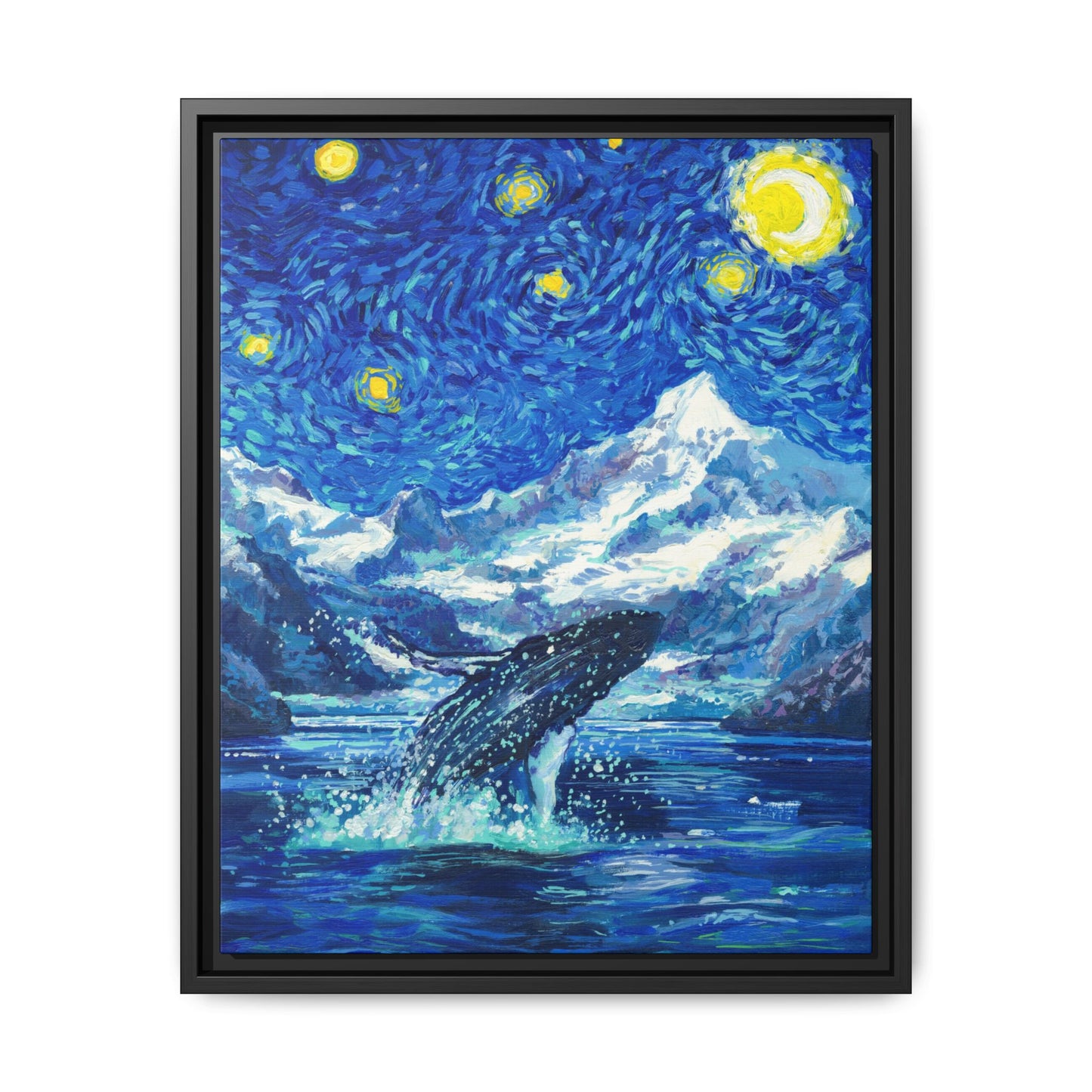 Glacier Bay National Park Framed Canvas - The Starry Night