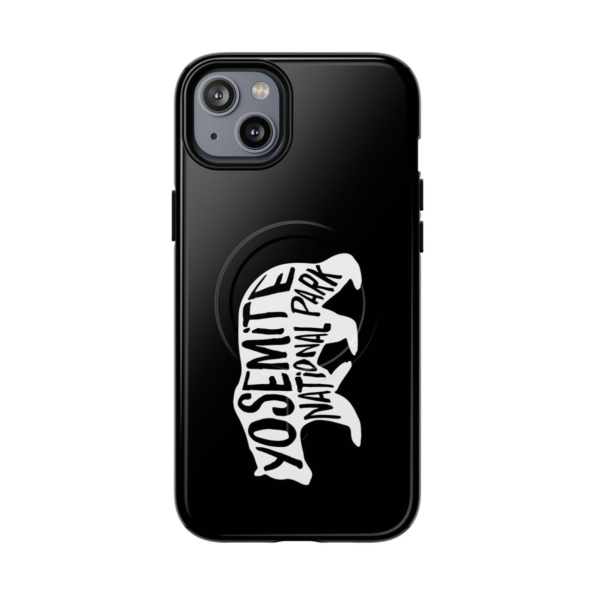 Yosemite National Park iPhone Case with MagSafe - Black Bear Design