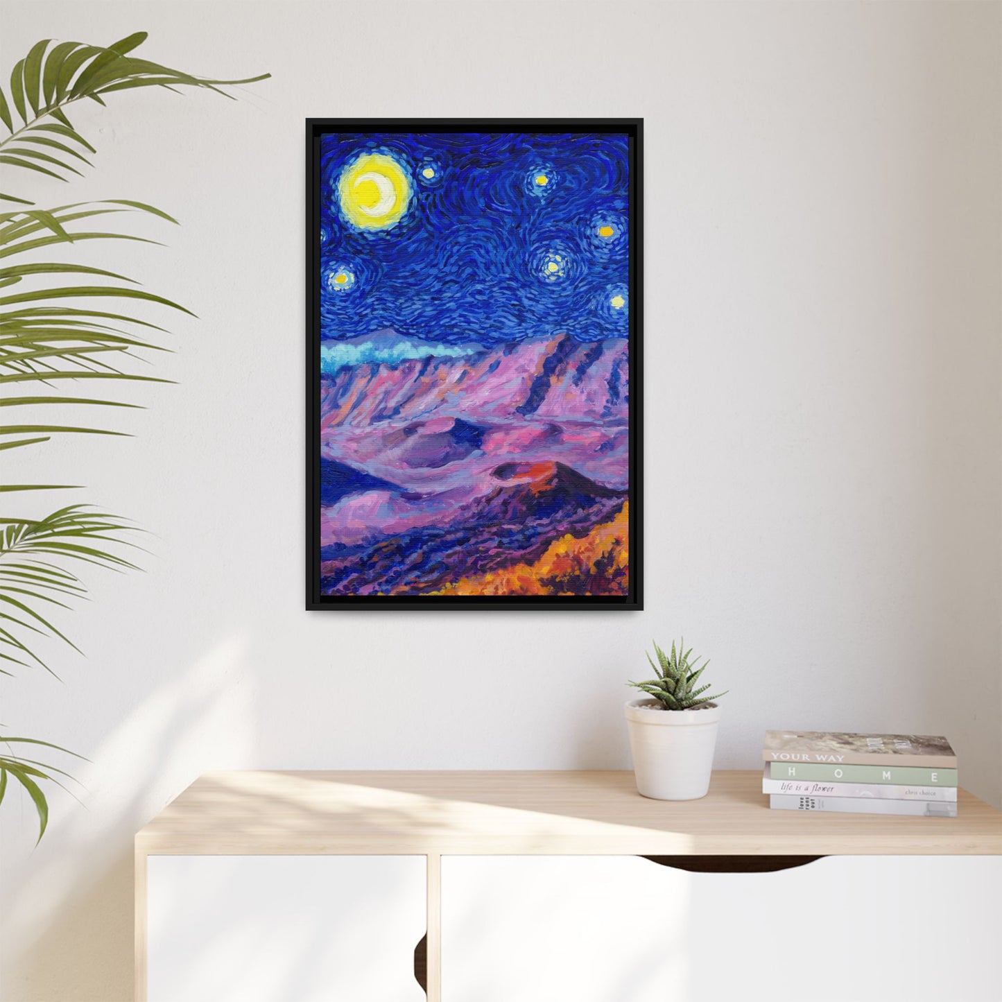 Haleakala National Park Framed Canvas - The Starry Night