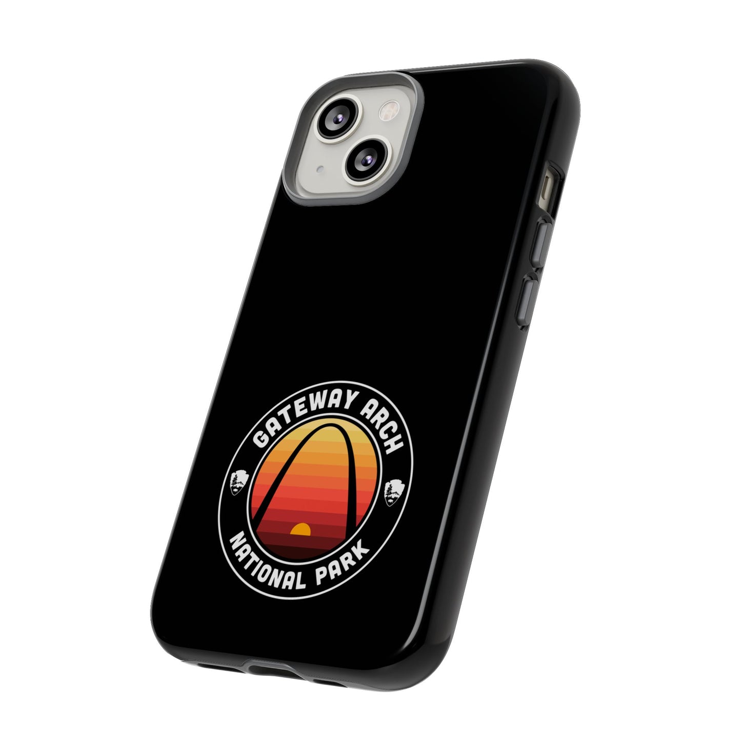 Gateway Arch National Park Phone Case - Round Emblem Design