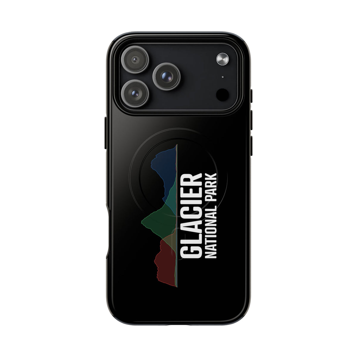 Glacier National Park iPhone Case with MagSafe - Histogram Design