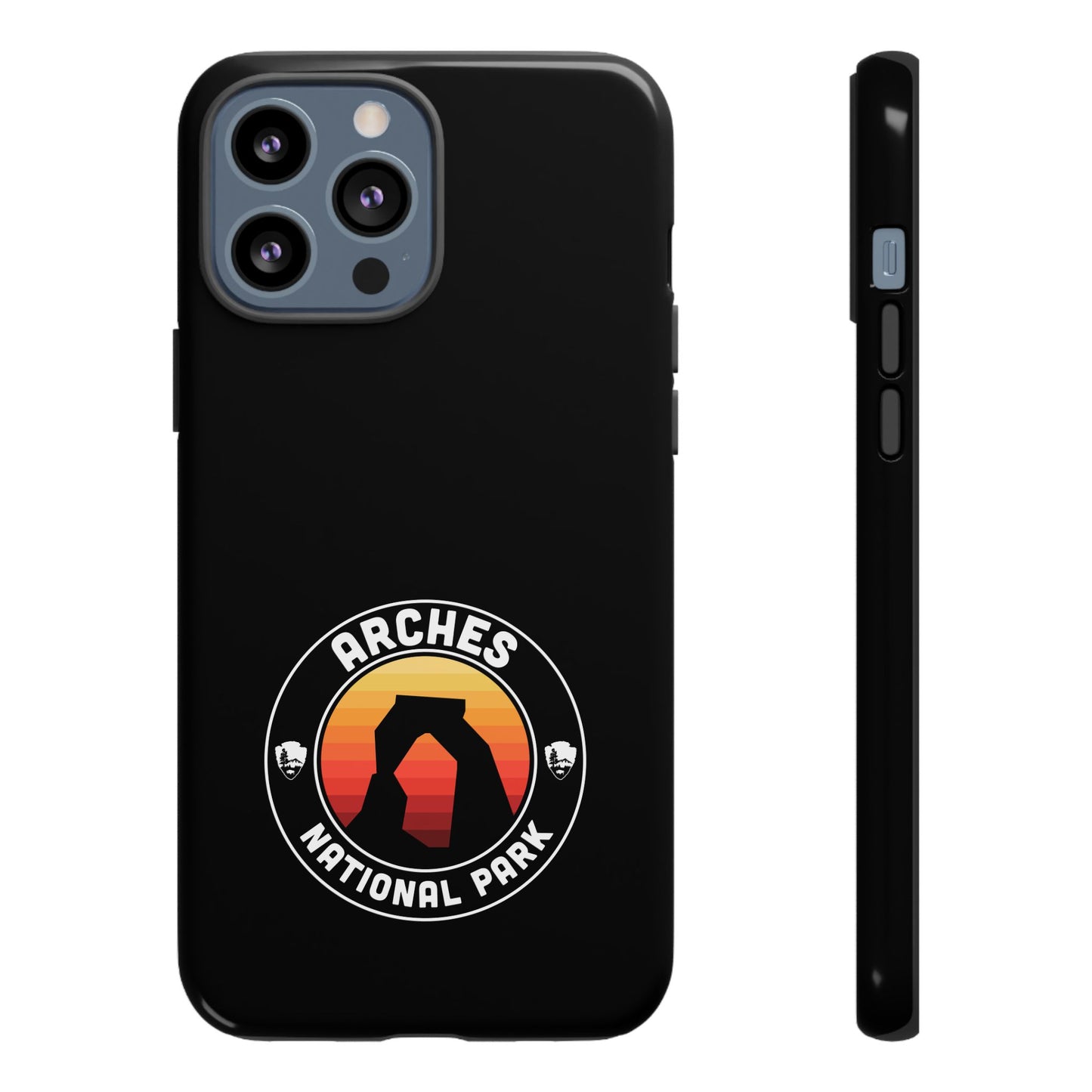 Arches National Park Phone Case - Round Emblem Design