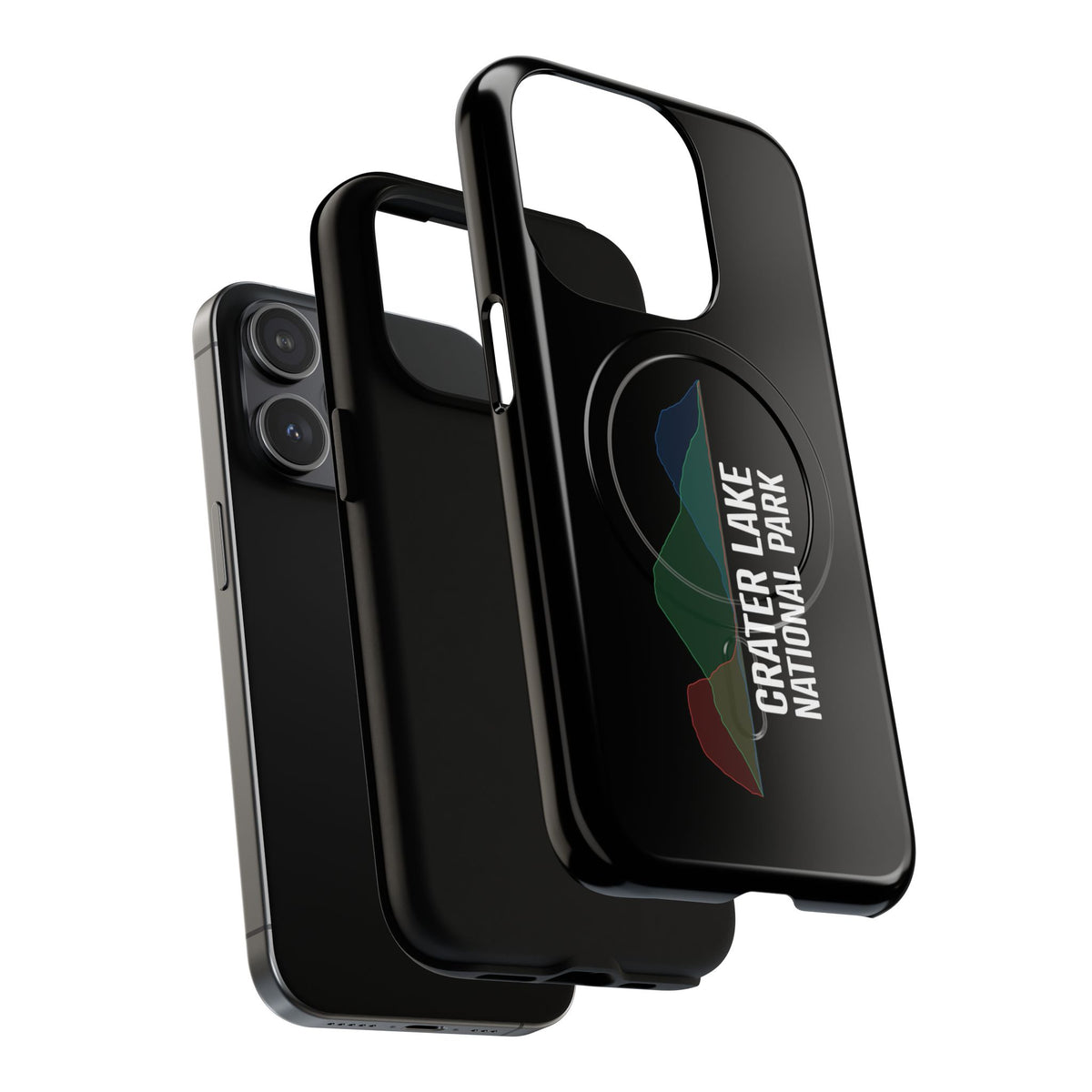 Crater Lake National Park iPhone Case with MagSafe - Histogram Design