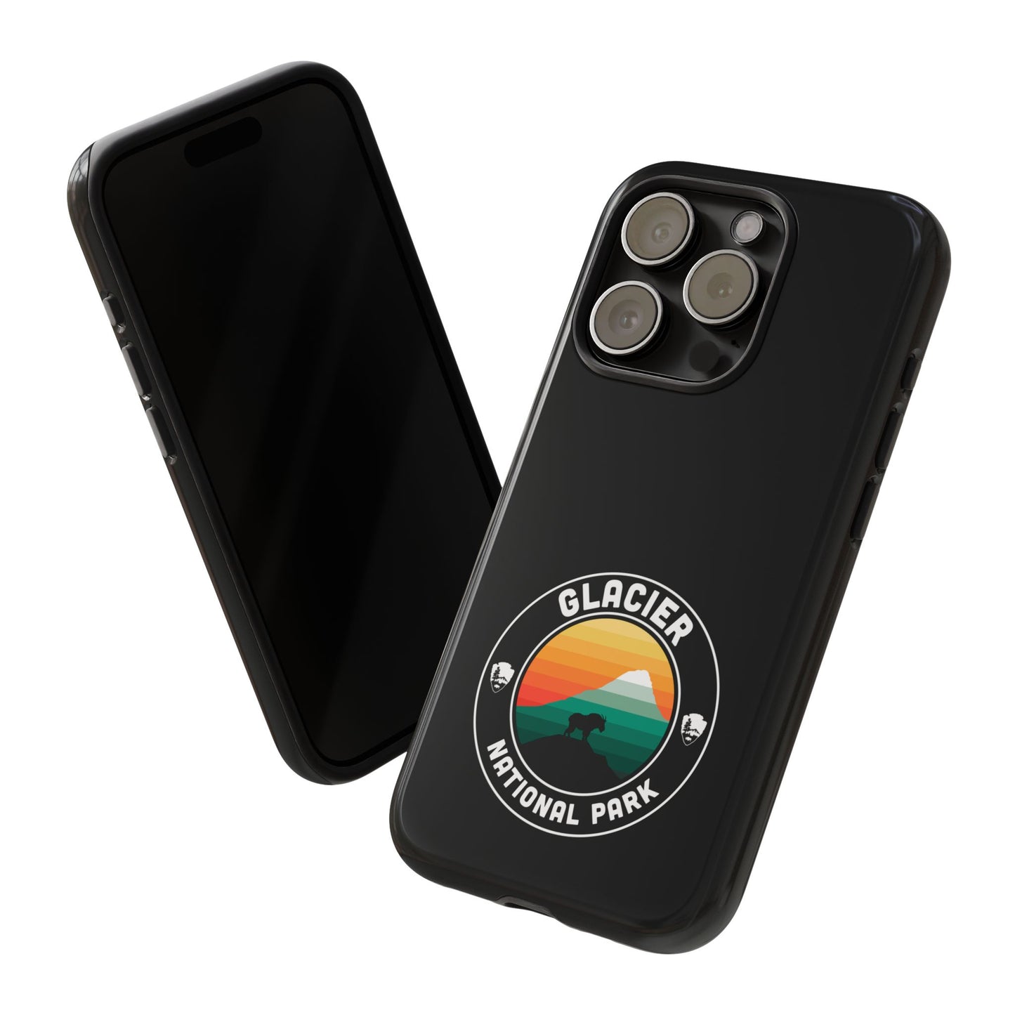 Glacier National Park Phone Case - Round Emblem Design