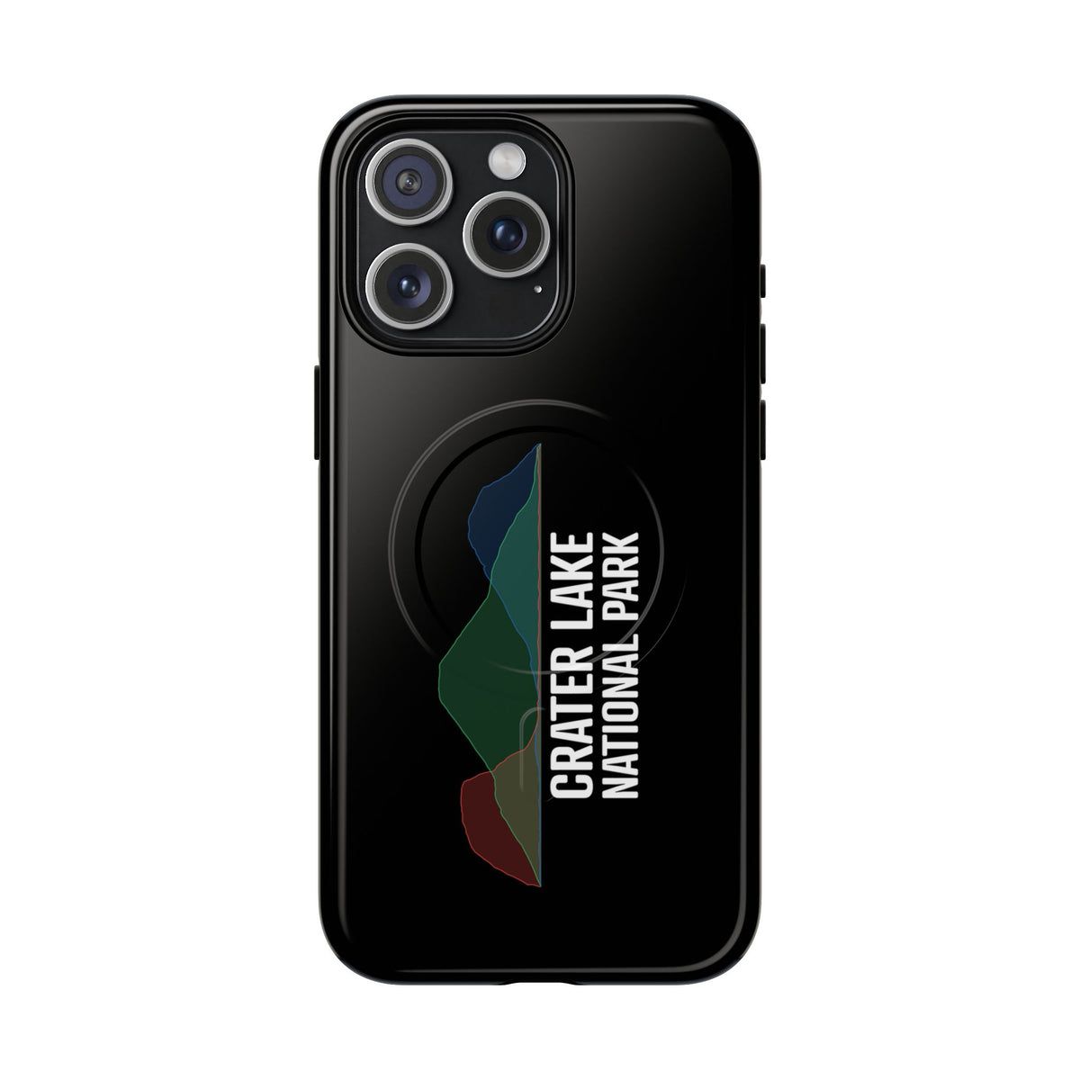 Crater Lake National Park iPhone Case with MagSafe - Histogram Design