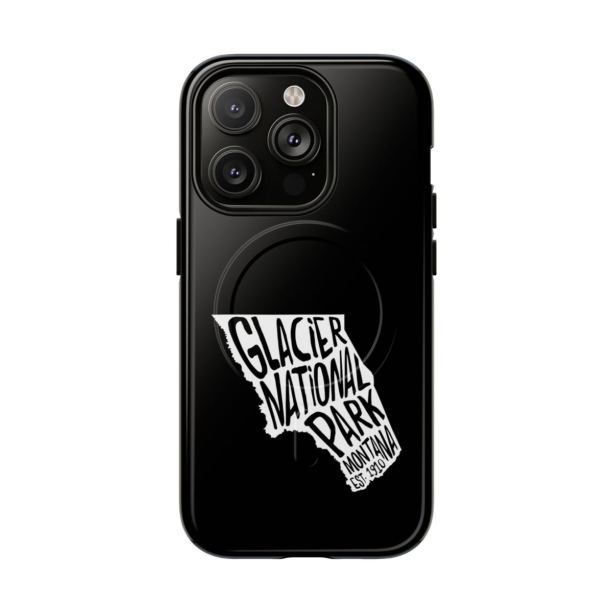 Glacier National Park iPhone Case with MagSafe - Map Design