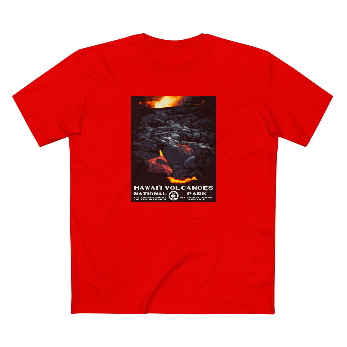 Hawai'i Volcanoes National Park T-Shirt in Red