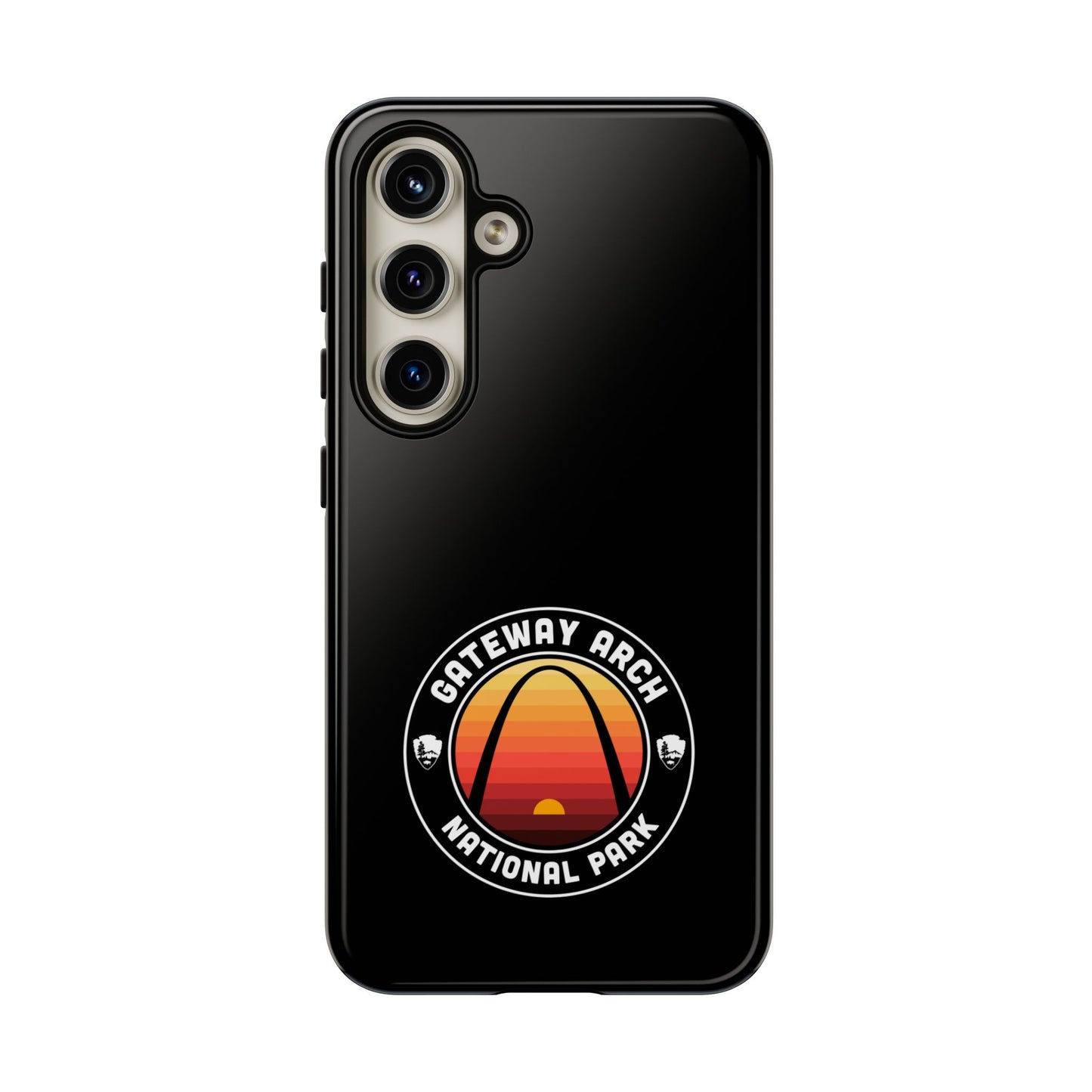 Gateway Arch National Park Phone Case - Round Emblem Design