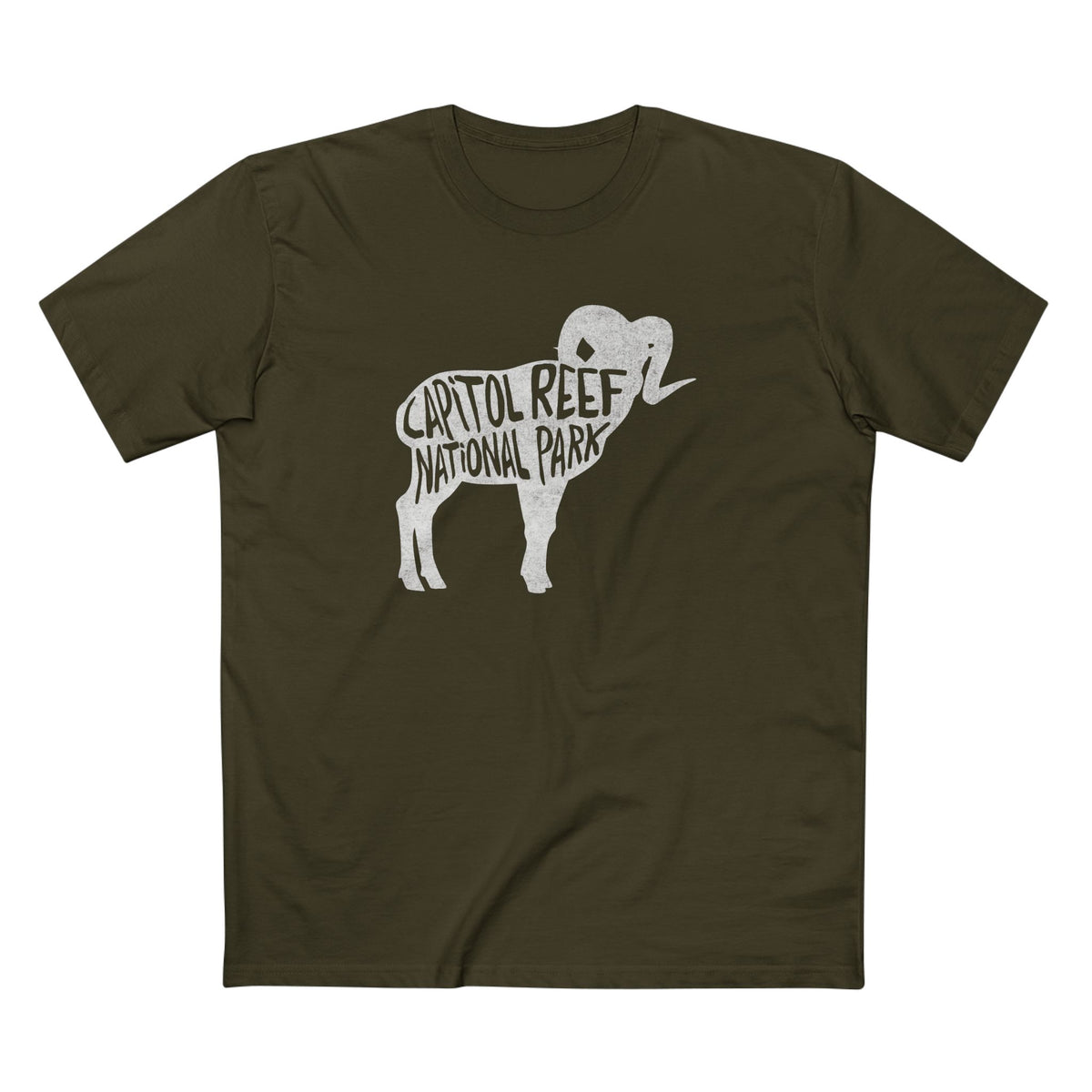 Capitol Reef National Park T-Shirt - Bighorn Sheep in Army