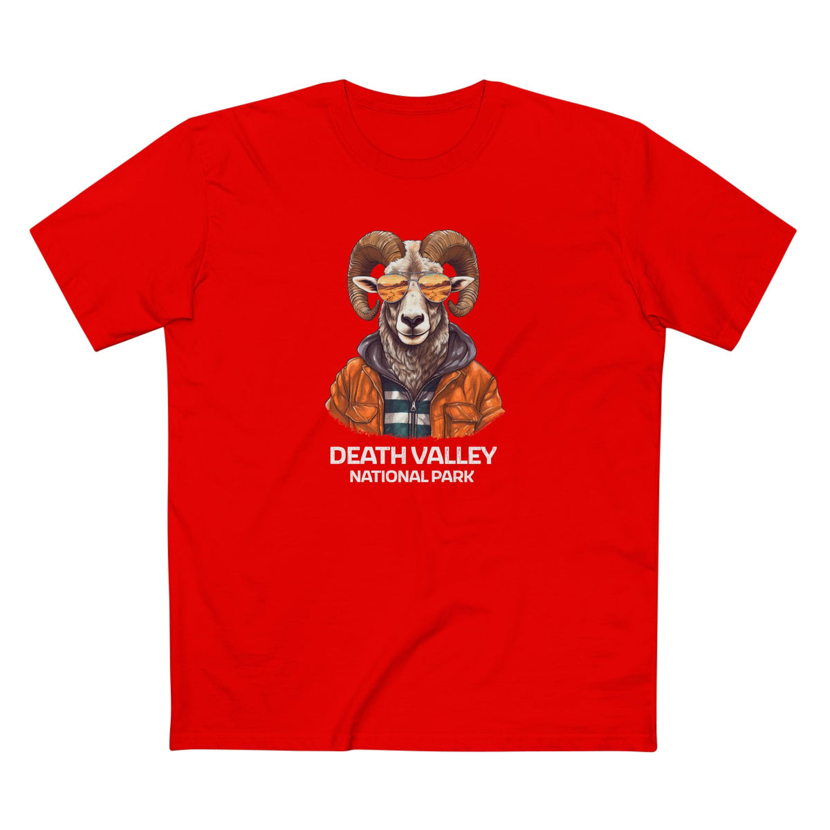 Death Valley National Park T-Shirt - Bighorn Sheep in Red